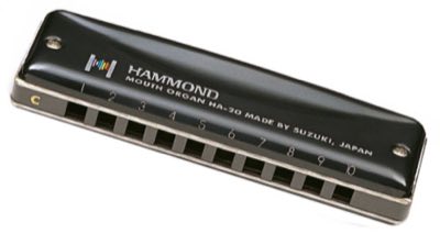 Suzuki HA-20 E губная гармоника диатоническая Hammond Promaster, тональность E, 10 отверстий, черный