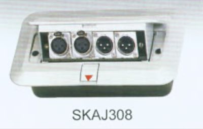 SOUNDKING AJ308 скрытая монтаж. коробка с лючком 2хXLR(F) 2xXLR(M)