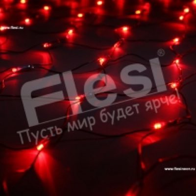 LED-XG-288-2*1.5M-230V-S КРАСН LED на чернoм пров.