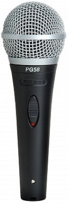Shure PG58 Частотная характеристика: 60-15000 Гц; диаграмма направленности: кардиоида
