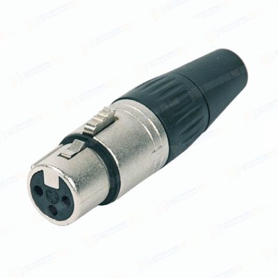 MrCable MRX3F разъем XLR кабельный "мама" 3-pin, серебряные контакты, никелированный корпус