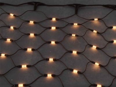 Flesineon LED-SNLR-D-288-2*3M-S240V-WW Светодиодная Сеть Белый теплый/чёрный провод 2x3м