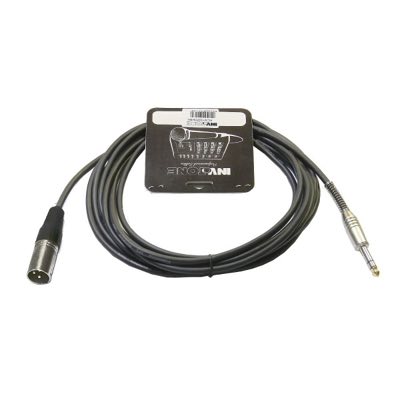 Invotone ACM1005S/BK - Микрофонный кабель, 6,3 джек стерео <-> XLR3M (папа), длина 5 м (черный)