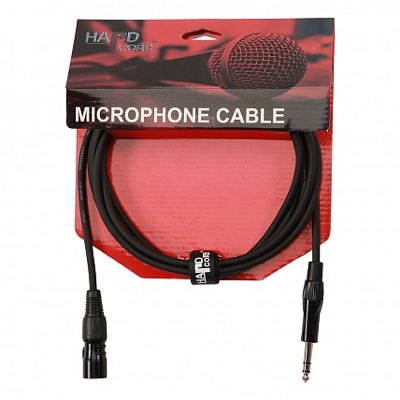 HardCord MSS-30 микрофонный кабель XLR(M)-Jack stereo 6,3mm 3m