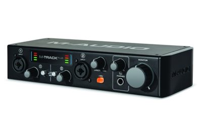 M-Audio M-Track Plus II Внешняя звуковая карта USB 2?2, 24-bit / 96 kHz, аналог 2?2, 2x Mic (XLR), ф