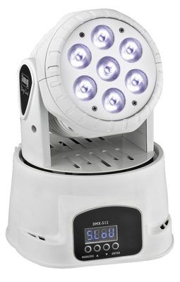Ross LED MWash-Свет прибор, Вращение: PAN 540` TILT 180` голова заливного света 7x12 Вт RGBW белый