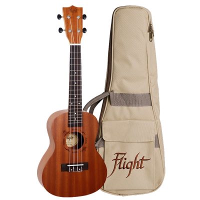 FLIGHT NUC PACK - укулеле+тюнер, концерт, корпус-сапеле, чехол в комплекте