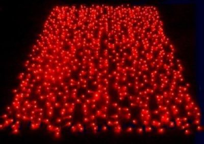 Flesineon LED-XP-3725-3M-230V-C Светодиодный дождь Красные/чёрный провод