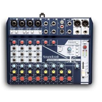 Soundcraft Notepad-12FX компактный 12-канальный микшерный пульт с процессором эффектов Lexicon и USB