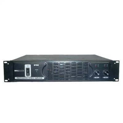 INVOTONE B900 - Усилитель мощности, 2x450Вт/4Ом, 2x310Вт/8Ом, 2х800Вт/2Ом, мост 1400/4Ом, рэк 2U.