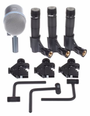 SHURE DMK57-52 универсальный комплект микрофонов для подзвучивания барабанов. В комплекте: 3 х SM57,