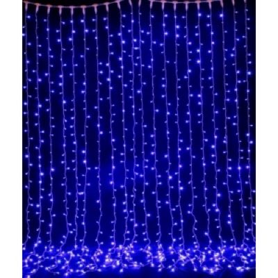 Flesineon LED-XP-1925-1,5M-230V-С Светодиодный дождь Синие/чёрный провод