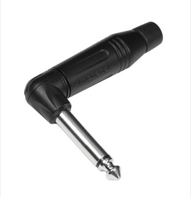 Amphenol ACPM-TB-1/4 (6.35 мм) Phone моно штекер, угловой, корпус из термопластика, цвет черный