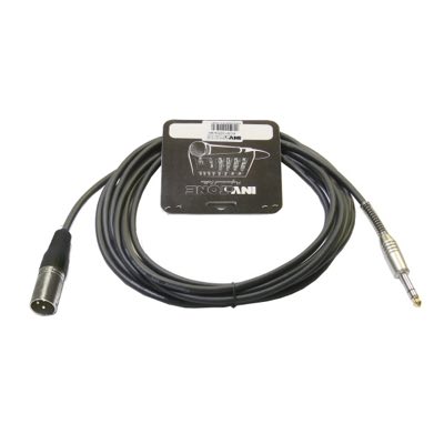 Invotone ACM1010S/BK - микрофонный кабель, 6,3 джек стерео <-> XLR3M (папа), длина 10 м (черный)
