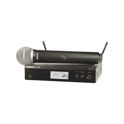 SHURE BLX24RE/PG58 M17 662-686 MHz радиосистема с ручным передатчиком PG58. Кронштейны для крепления