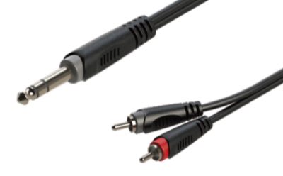 ROXTONE RAYC110/1 - JACK(S) 6,3 MM-2*RCA