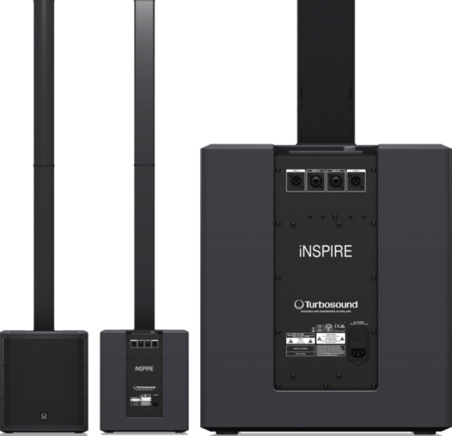 TURBOSOUND iNSPIRE iP2000 V2 модульная аудио колонна 1000Вт, SUB-12", HЧ- 16х2,75"+твитт. неодим, DS