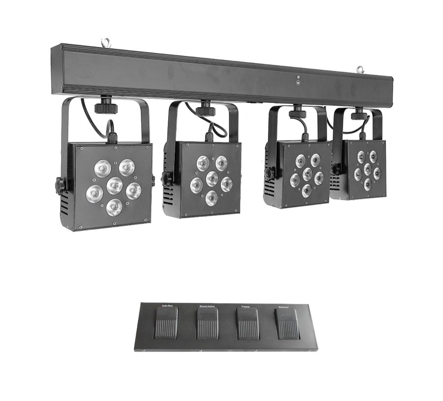Involight SBL3000 - 4хLEDPAR (6 шт. RGB 9 Вт мультичип ) DMX-512 (без стойки)