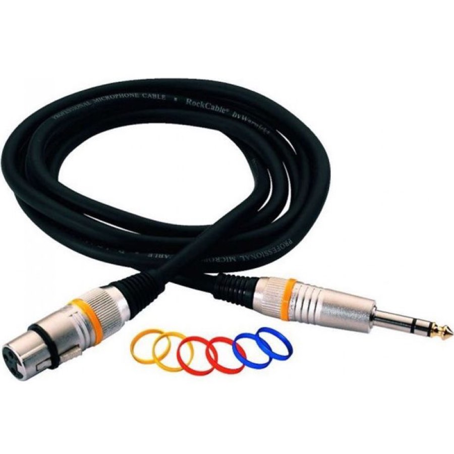 Микрофонный кабель XLR-jack Rockcable RCL30383 D6 F