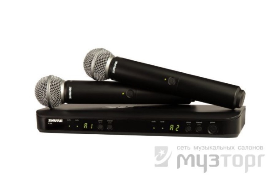 SHURE BLX288E/SM58 K3E 606-638 MHz Радиосистема 2 микрофона