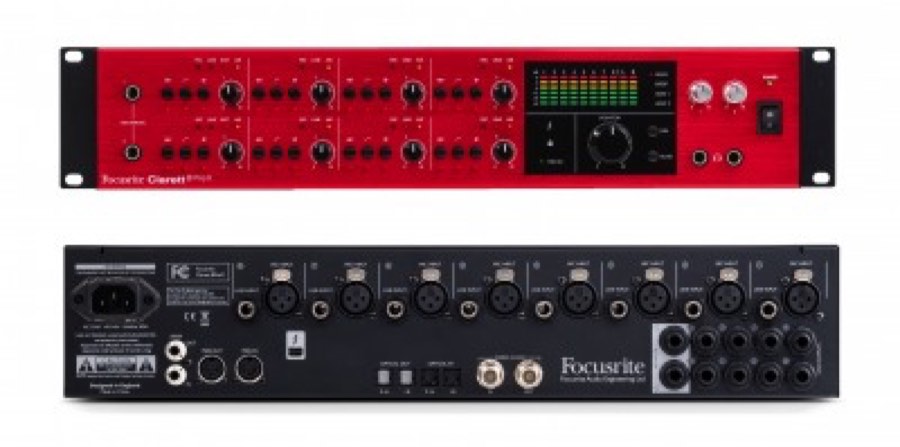 FOCUSRITE Clarett 8PreX Thunderbolt - интерфейс, 26 входов/28 выходов