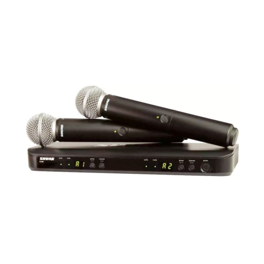SHURE BLX288/SM58-H 610-668 MHz - 2-х канальная радиосистема с 2-мя ручными передатчиками SM58