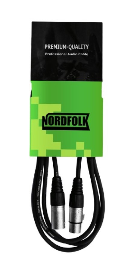 NordFolk NMC9/5M кабель микрофонный XLR(F) - XLR (M), 6 мм, 5 метров