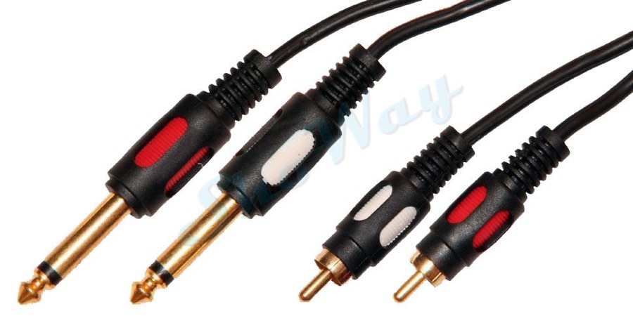 Dayton 3.5 st -2*6.35 mono plastic gold 1.5 m