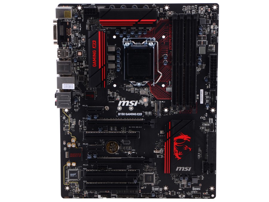 М/плата MSI B150 GAMING M3 Socket1151 2хPCI-E/DVI/HDMI/SATA-III/4хDDR4 ATX RTL