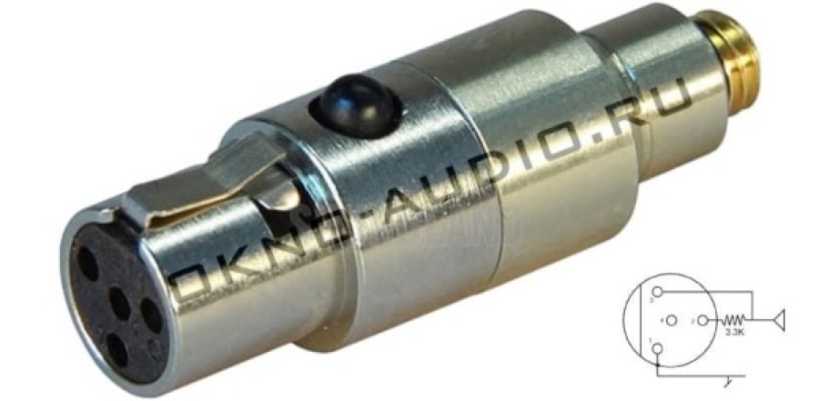 DPA DAD6010 переходник c MicroDot на Shure U/SC/SLX/ULX/GLXD/ULXD/QLXD,