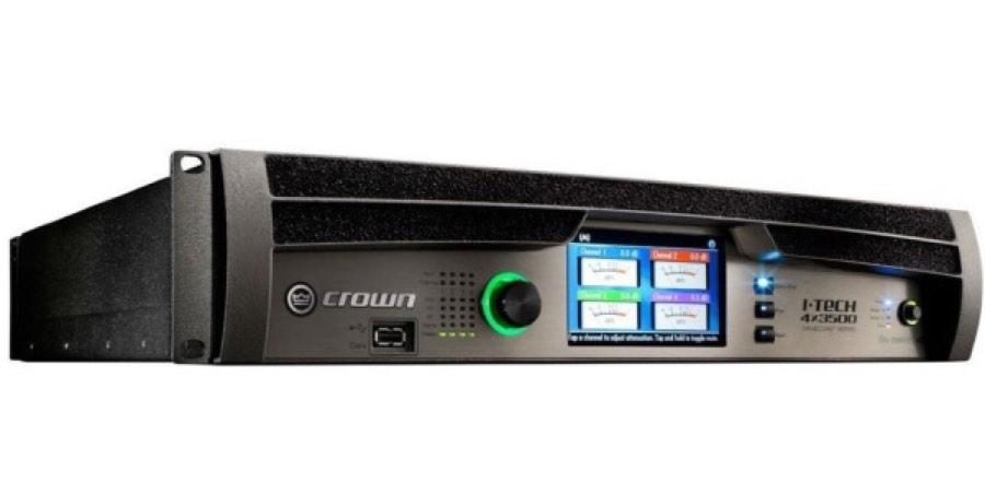 Crown I-T4x3500HD-SP усилитель 4-канальный с DSP BSS. Мощность (на канал): 2000Вт•2/4?, 1500Вт•8?. М