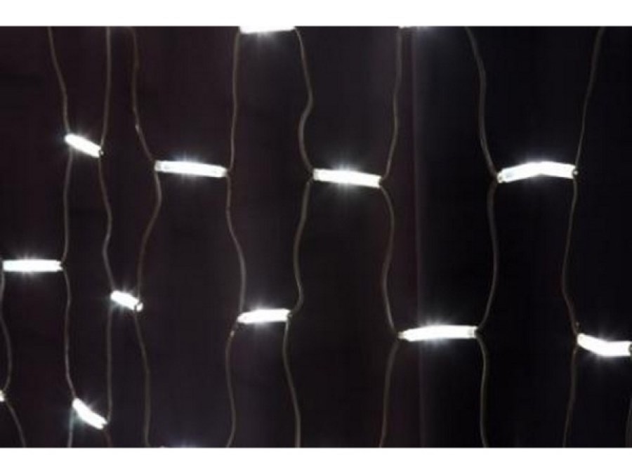 Flesineon LED-SNLR-D-288-2*4M-S240V-W Светодиодная Сеть Белый/чёрный провод 2x4м