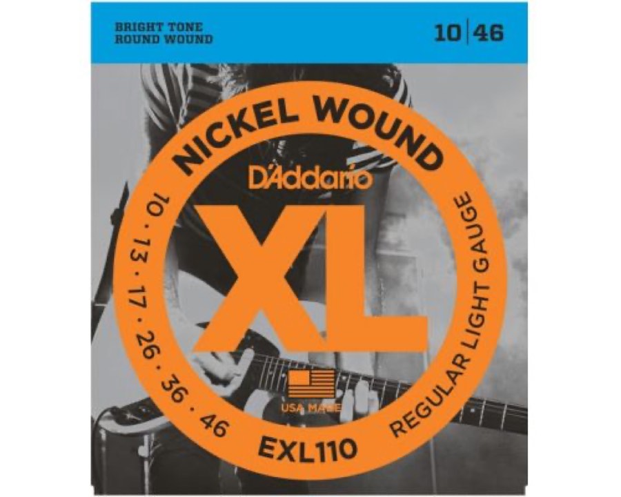 D'ADDARIO EXL110 - струны для электрогитары, Regular Light, никель, 10-46