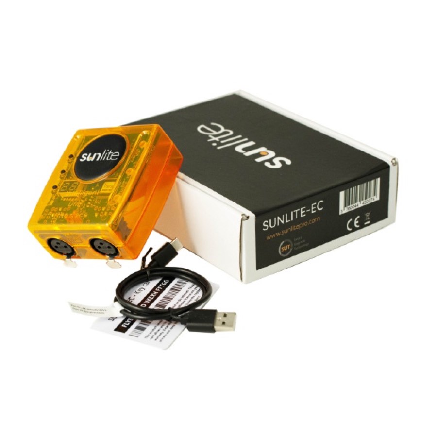 SUNLITE-EC - DMX-интерфейс (1024 каналов), USB type C, DMX in/out
