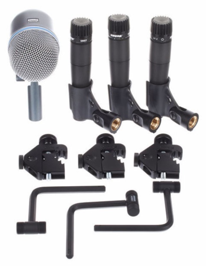 SHURE DMK57-52 универсальный комплект микрофонов для подзвучивания барабанов. В комплекте: 3 х SM57,