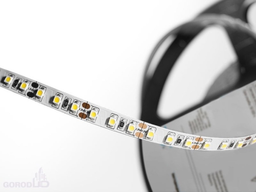 Лента RT 2-5000 2*(3528, 600 LED) (LUX, 24, теплый белый)