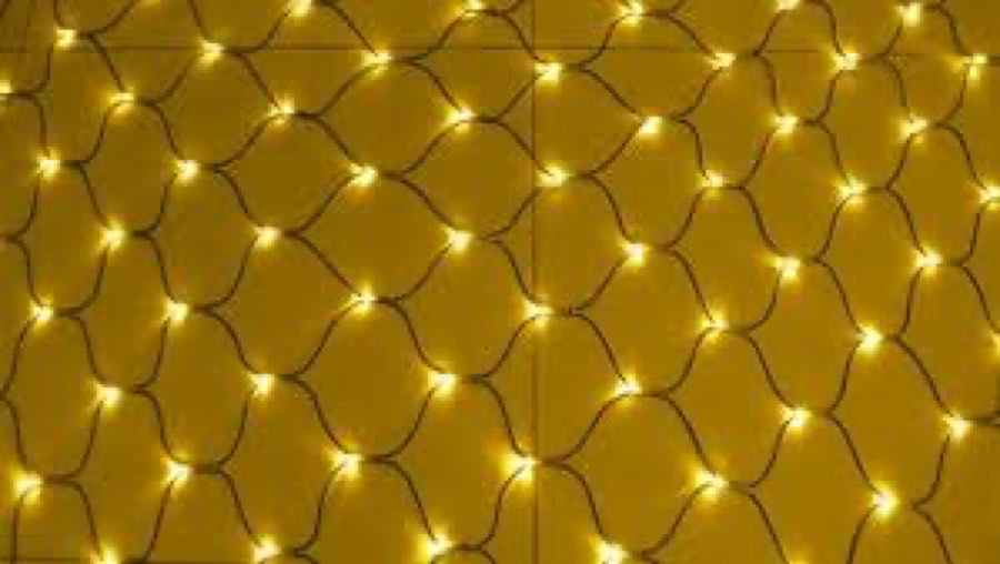 Flesineon LED-XG-288-2*2M-230V Светодиодная Сеть Желтая/чёрный провод 2x2м