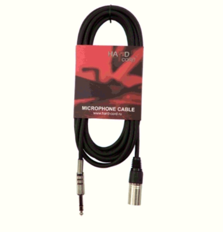 HardCord MCS-100 микрофонный кабель XLR(M)-Jack stereo 6,3mm 10m