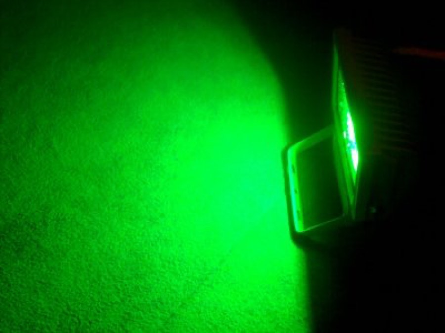 Flesineon G-DТ120-29-G new LED прожектор зеленый,1LED-20W,220V