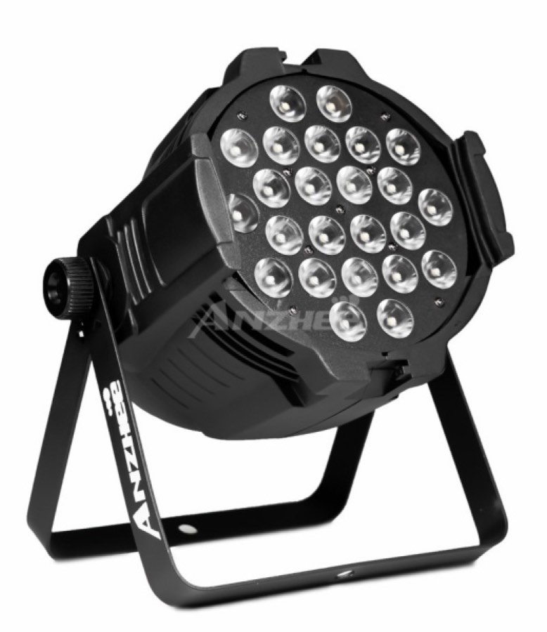Anzhee P24x10-W Светодиодный прожектор PAR, 24 светодиода по 10 Вт, WW+CW (WW теплый белый 3200К)